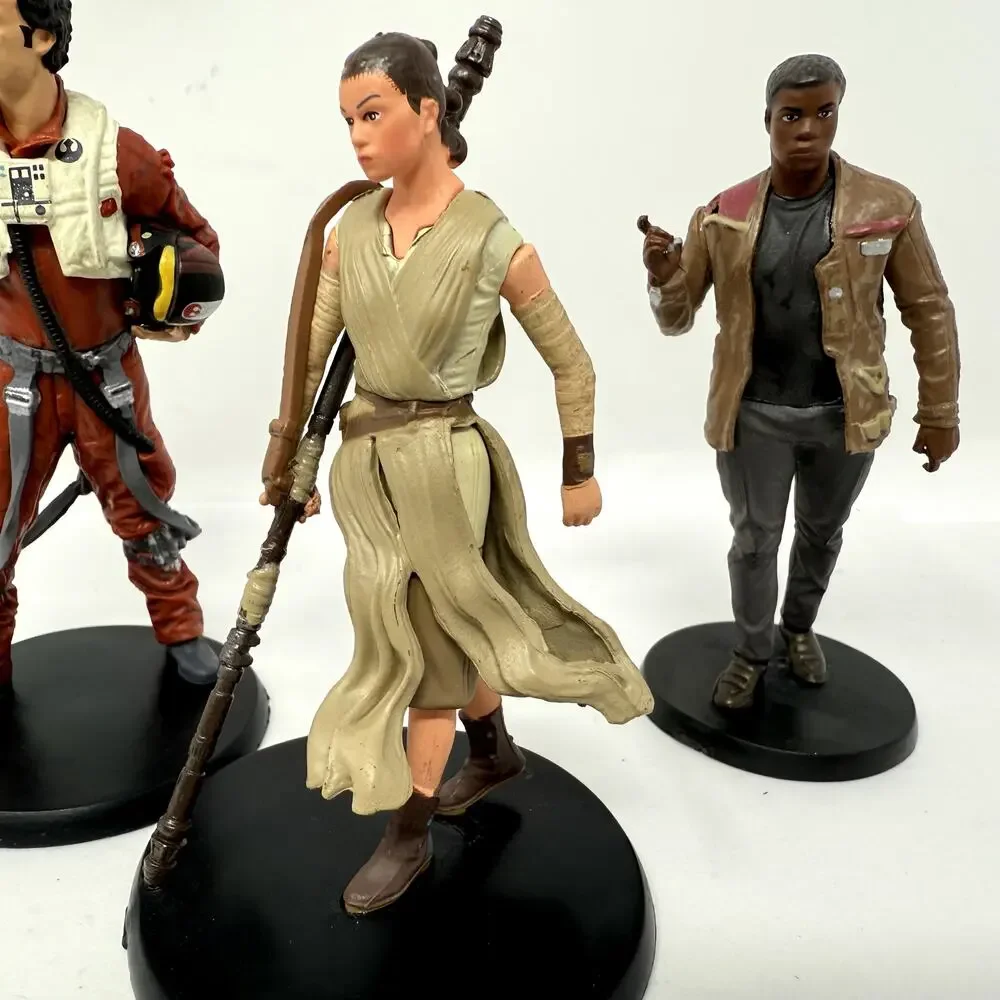 Disney Star Wars The Force Awakens Action Figure Rey, Poe Dameron, Finn Lot of 3